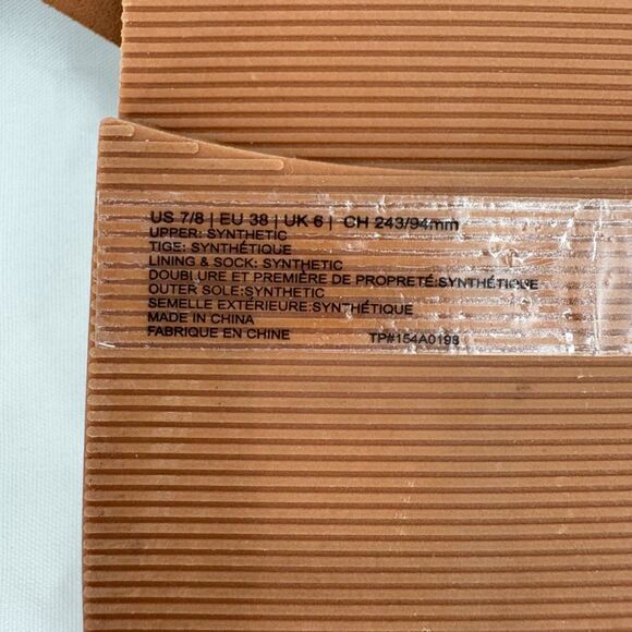 Abercrombie & Fitch Brown Faux Leather Cross Sandals, Size 7/8, Preppy Vacation - Picture 8 of 8